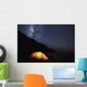 Illuminated Tent and Star Wall Decal 2