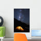 Illuminated Tent and Star Wall Decal 1