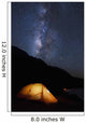 Illuminated Tent and Star Wall Decal 1