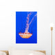 California Monterey Orange Jellyfish Wall Decal 2