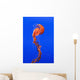 California Monterey Orange Jellyfish Wall Decal 1