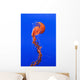 California Monterey Orange Jellyfish Wall Decal 1