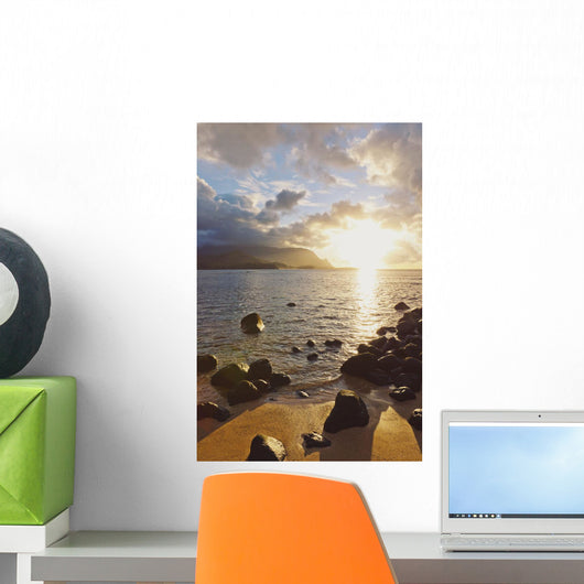 Hawaii Kauai Hanalei Bay Wall Decal 3