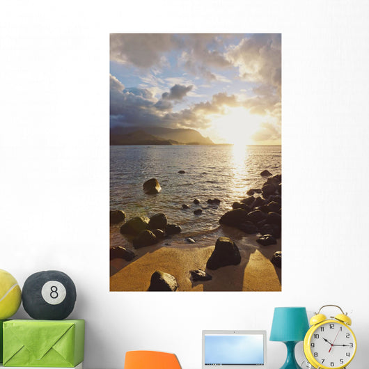 Hawaii Kauai Hanalei Bay Wall Decal 3