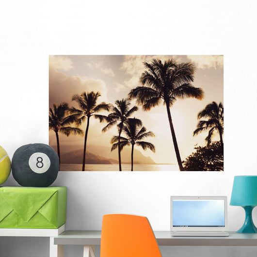 Hawaii Kauai Hanalei Bay Wall Decal 1