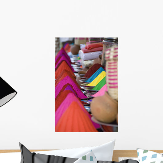 Rows Colorful Cone-shaped Puga Wall Decal
