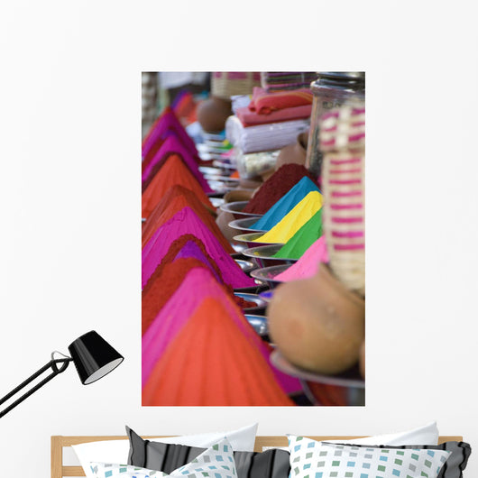 Rows Colorful Cone-shaped Puga Wall Decal