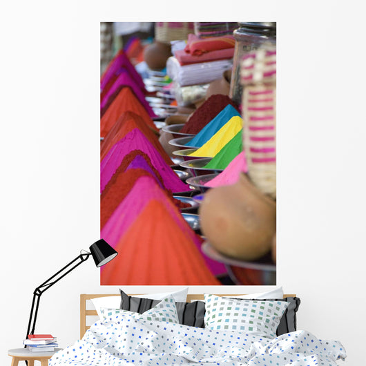 Rows Colorful Cone-shaped Puga Wall Decal
