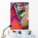 Rows Colorful Cone-shaped Puga Wall Decal