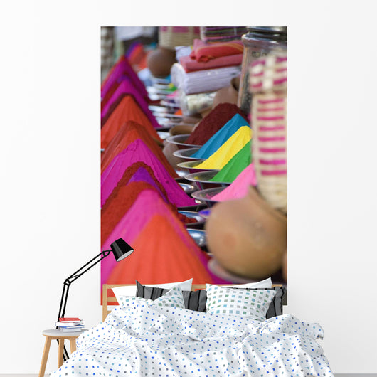 Rows Colorful Cone-shaped Puga Wall Decal