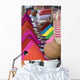 Rows Colorful Cone-shaped Puga Wall Decal