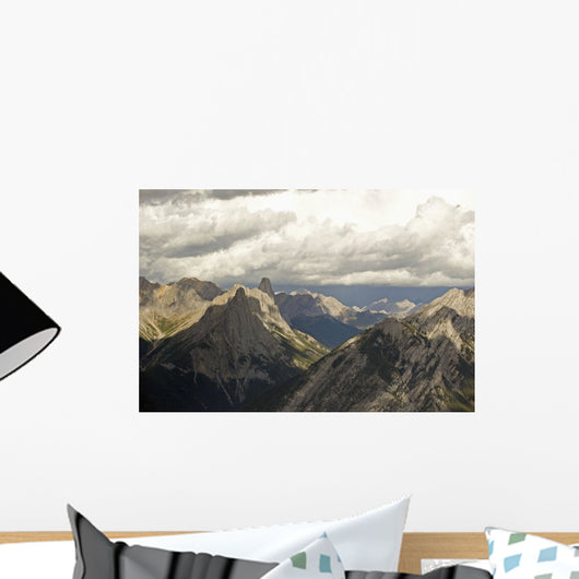 Cloud over Rugged Mountain Wall Decal
