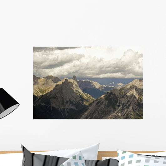 Cloud over Rugged Mountain Wall Decal