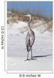Blue Heron Sand Gulf Wall Decal