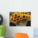 Sunflowers Ceramic Vase Puglia Wall Decal
