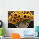 Sunflowers Ceramic Vase Puglia Wall Decal