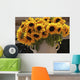 Sunflowers Ceramic Vase Puglia Wall Decal