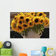 Sunflowers Ceramic Vase Puglia Wall Decal