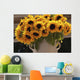 Sunflowers Ceramic Vase Puglia Wall Decal