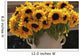 Sunflowers Ceramic Vase Puglia Wall Decal