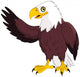 American Bald Eagle Presenting Wall Decal