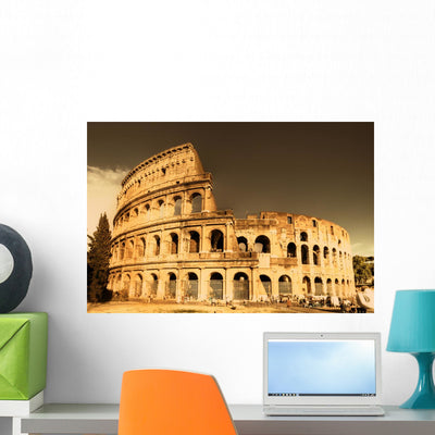Great Italian Landmarks Series Wall Mural shown on a wall