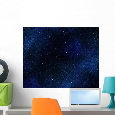 Stars Space or Night shown on a wall
