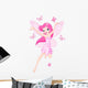 Cute Pink Spring Fairy Wall Decal