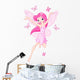 Cute Pink Spring Fairy Wall Decal