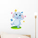 Baby Elephant Dancing With Butterflies Wall Decal