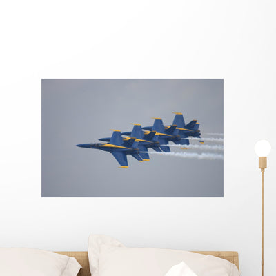 Military Jets shown on a wall