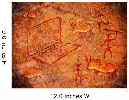Hunters on Cave Paint Digital Wall Mural