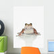 Fire-leg Walking Frog White Wall Decal