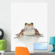 Fire-leg Walking Frog White Wall Decal