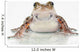 Fire-leg Walking Frog White Wall Decal