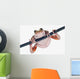 Fire-leg Walking Frog White Wall Decal