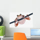 Fire-leg Walking Frog White Wall Decal