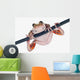Fire-leg Walking Frog White Wall Decal