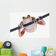 Fire-leg Walking Frog White Wall Decal
