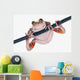 Fire-leg Walking Frog White Wall Decal
