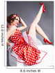Pin-up girl. American style Wall Mural