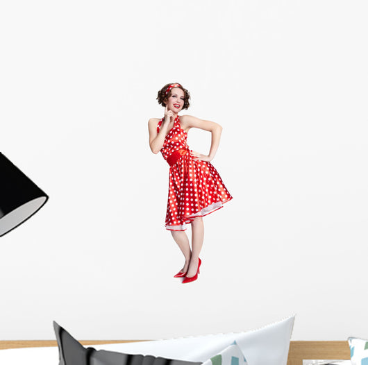 Pin-up girl. American style Wall Decal