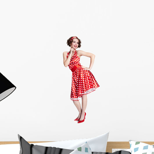 Pin-up girl. American style Wall Decal