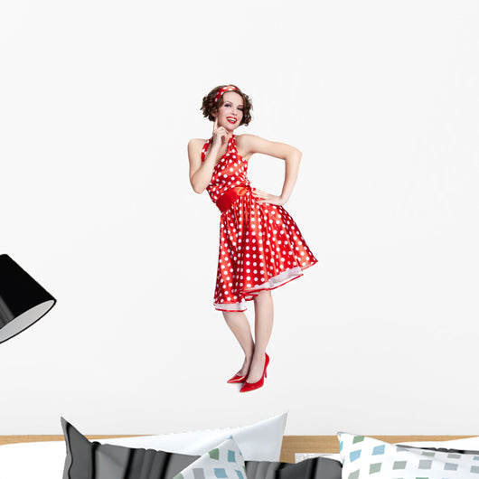 Pin-up girl. American style Wall Decal