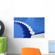 blue swimming pool round tiles way Wall Mural