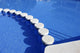 blue swimming pool round tiles way Wall Mural