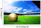 Happiness football player after goal on the field of stadium wit Wall Mural
