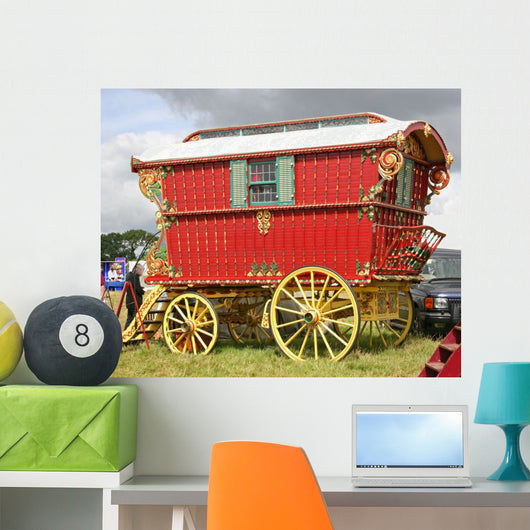 vintage caravan Wall Mural