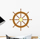 wooden helmsmen wheel Wall Decal