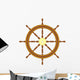 wooden helmsmen wheel Wall Decal